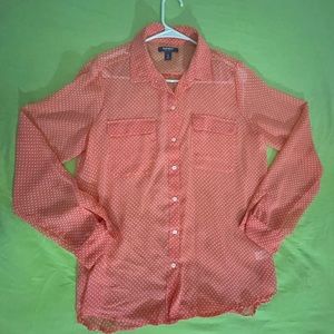 Old Navy M red see through Shirt